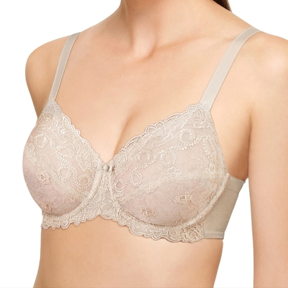 Wacoal Renaissance Rose Underwire Bra 85720 Size Women's 40C Color Buff - Picture 1 of 4